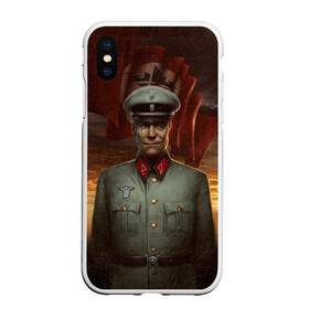 Чехол для iPhone XS Max матовый с принтом Wolfenstein в Белгороде, Силикон | Область печати: задняя сторона чехла, без боковых панелей | bj | castle | colossus | new order | old blood | wolfenstein | би джей | блаcковиц | блажкович | блацкович | вольфенштайн | вольфенштейн | вульфенштайн | вульфенштейн | уильям