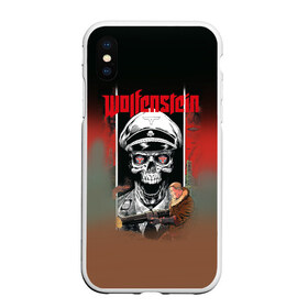 Чехол для iPhone XS Max матовый с принтом Wolfenstein в Белгороде, Силикон | Область печати: задняя сторона чехла, без боковых панелей | bj | castle | colossus | new order | old blood | wolfenstein | би джей | блаcковиц | блажкович | блацкович | вольфенштайн | вольфенштейн | вульфенштайн | вульфенштейн | уильям