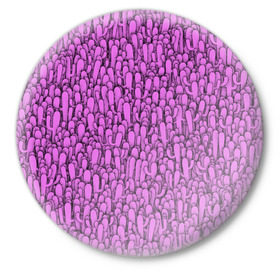Значок с принтом Розовые кактусы в Белгороде,  металл | круглая форма, металлическая застежка в виде булавки | Тематика изображения на принте: гламур | гламурный | кактус | колючки | мексика | паттерн | пустыня | растения | розовый | шипы