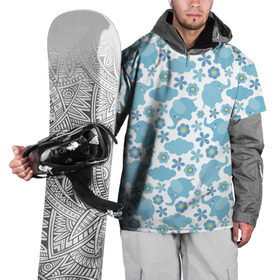 Накидка на куртку 3D с принтом Слоники в Белгороде, 100% полиэстер |  | Тематика изображения на принте: синий | слон