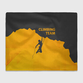 Плед 3D с принтом climbing в Белгороде, 100% полиэстер | закругленные углы, все края обработаны. Ткань не мнется и не растягивается | adrenaline | extreme | hiking | mountaineering | mountains | risk | rock climb | rocks | sport | адреналин | альпинизм | высота | горы | риск | скалолазание | скалы | спорт | туризм | экстрим