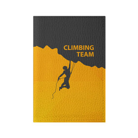 Обложка для паспорта матовая кожа с принтом climbing в Белгороде, натуральная матовая кожа | размер 19,3 х 13,7 см; прозрачные пластиковые крепления | Тематика изображения на принте: adrenaline | extreme | hiking | mountaineering | mountains | risk | rock climb | rocks | sport | адреналин | альпинизм | высота | горы | риск | скалолазание | скалы | спорт | туризм | экстрим