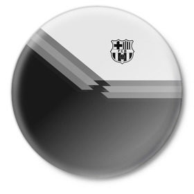 Значок с принтом FC Barcelona в Белгороде,  металл | круглая форма, металлическая застежка в виде булавки | Тематика изображения на принте: barcelona | football | logo | spain | sport | арт | барселона | испания | лига | лого | спорт | текстура | фк | футбол | футбольный клуб | эмблема