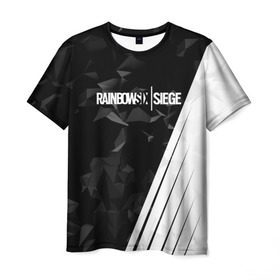 Мужская футболка 3D с принтом RAINBOW SIX SIEGE в Белгороде, 100% полиэфир | прямой крой, круглый вырез горловины, длина до линии бедер | rainbow | rainbow six | siege | six | игры | шутер