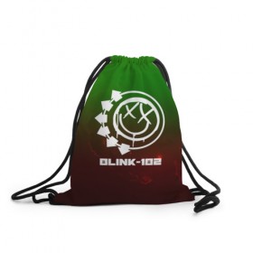 Рюкзак-мешок 3D с принтом BLINK-180 SPACE STYLE в Белгороде, 100% полиэстер | плотность ткани — 200 г/м2, размер — 35 х 45 см; лямки — толстые шнурки, застежка на шнуровке, без карманов и подкладки | 