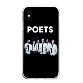 Чехол для iPhone XS Max матовый с принтом Poets of the Fall в Белгороде, Силикон | Область печати: задняя сторона чехла, без боковых панелей | Тематика изображения на принте: a fan | alternative ro | finland | finnish rock band | music | poets of the fall | rock | альтернативный рок | инди рок | марко сааресто | маркус каарлонен | музыка | олли тукиайнен | пост гранж | поэты осени | рок | симфонический рок