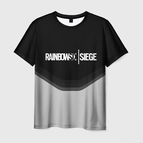 Мужская футболка 3D с принтом RAINBOW SIX SIEGE в Белгороде, 100% полиэфир | прямой крой, круглый вырез горловины, длина до линии бедер | 
