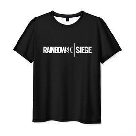 Мужская футболка 3D с принтом RAINBOW SIX SIEGE в Белгороде, 100% полиэфир | прямой крой, круглый вырез горловины, длина до линии бедер | rainbow | rainbow six | siege | six | игры | шутер