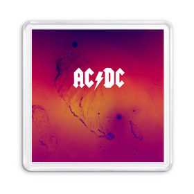 Магнит 55*55 с принтом AC DC COLLECTION SPACE EDITION в Белгороде, Пластик | Размер: 65*65 мм; Размер печати: 55*55 мм | ac dc | logo | music | pop | rock | usa | альтернатива | металл | музыка | музыкальный | поп | рок