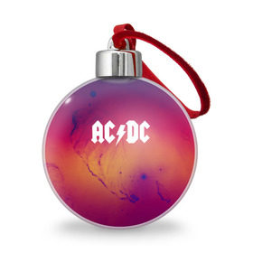 Ёлочный шар с принтом AC DC COLLECTION SPACE EDITION в Белгороде, Пластик | Диаметр: 77 мм | ac dc | logo | music | pop | rock | usa | альтернатива | металл | музыка | музыкальный | поп | рок