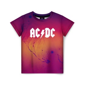 Детская футболка 3D с принтом AC DC COLLECTION SPACE EDITION в Белгороде, 100% гипоаллергенный полиэфир | прямой крой, круглый вырез горловины, длина до линии бедер, чуть спущенное плечо, ткань немного тянется | ac dc | logo | music | pop | rock | usa | альтернатива | металл | музыка | музыкальный | поп | рок
