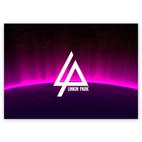 Поздравительная открытка с принтом LINKIN PARK MUSIC в Белгороде, 100% бумага | плотность бумаги 280 г/м2, матовая, на обратной стороне линовка и место для марки
 | linkin park | logo | music | pop | rock | альтернатива | металл | музыка | музыкальный | поп | рок | честер беннингтон