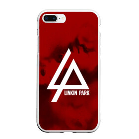 Чехол для iPhone 7Plus/8 Plus матовый с принтом LINKIN PARK COLOR RED MUSIC в Белгороде, Силикон | Область печати: задняя сторона чехла, без боковых панелей | linkin park | logo | music | pop | rock | альтернатива | металл | музыка | музыкальный | поп | рок | честер беннингтон