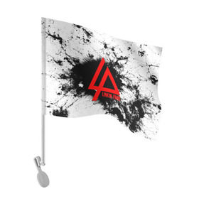 Флаг для автомобиля с принтом LINKIN PARK SPRAY GRAY в Белгороде, 100% полиэстер | Размер: 30*21 см | linkin park | logo | music | pop | rock | альтернатива | металл | музыка | музыкальный | поп | рок | честер беннингтон