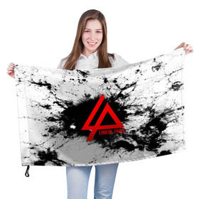 Флаг 3D с принтом LINKIN PARK SPRAY GRAY в Белгороде, 100% полиэстер | плотность ткани — 95 г/м2, размер — 67 х 109 см. Принт наносится с одной стороны | linkin park | logo | music | pop | rock | альтернатива | металл | музыка | музыкальный | поп | рок | честер беннингтон