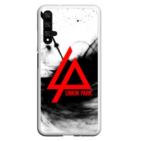 Чехол для Honor 20 с принтом LINKIN PARK GRAY SMOKE MUSIC в Белгороде, Силикон | Область печати: задняя сторона чехла, без боковых панелей | Тематика изображения на принте: linkin park | logo | music | pop | rock | альтернатива | металл | музыка | музыкальный | поп | рок | честер беннингтон