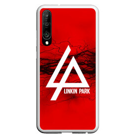 Чехол для Honor P30 с принтом LINKIN PARK lightning red в Белгороде, Силикон | Область печати: задняя сторона чехла, без боковых панелей | linkin park | logo | music | pop | rock | альтернатива | металл | музыка | музыкальный | поп | рок | честер беннингтон