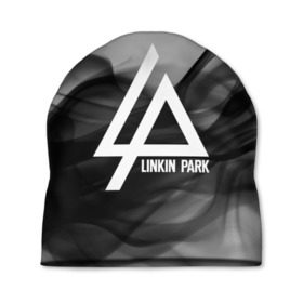 Шапка 3D с принтом LINKIN PARK SMOKE GRAY 2018 в Белгороде, 100% полиэстер | универсальный размер, печать по всей поверхности изделия | Тематика изображения на принте: linkin park | logo | music | pop | rock | альтернатива | металл | музыка | музыкальный | поп | рок | честер беннингтон