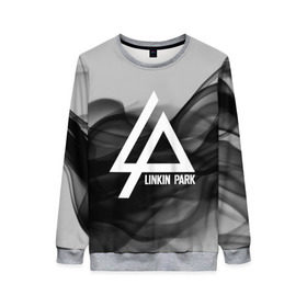 Женский свитшот 3D с принтом LINKIN PARK SMOKE GRAY 2018 в Белгороде, 100% полиэстер с мягким внутренним слоем | круглый вырез горловины, мягкая резинка на манжетах и поясе, свободная посадка по фигуре | linkin park | logo | music | pop | rock | альтернатива | металл | музыка | музыкальный | поп | рок | честер беннингтон