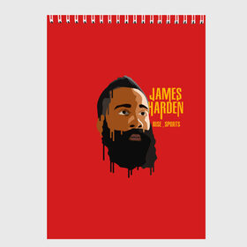 Скетчбук с принтом James Harden в Белгороде, 100% бумага
 | 48 листов, плотность листов — 100 г/м2, плотность картонной обложки — 250 г/м2. Листы скреплены сверху удобной пружинной спиралью | Тематика изображения на принте: fear the beard | houston rockets | nba | rise sports | баскетбол | джеймс харден | нба | хьюстон рокетс