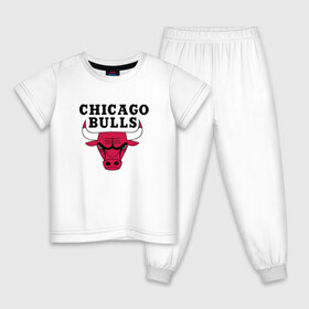 Детская пижама хлопок с принтом Чикаго Буллз в Белгороде, 100% хлопок |  брюки и футболка прямого кроя, без карманов, на брюках мягкая резинка на поясе и по низу штанин
 | Тематика изображения на принте: баскетбол | спорт | чикаго буллз