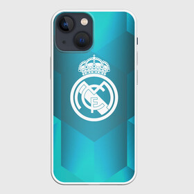 Чехол для iPhone 13 mini с принтом Real Madrid Geometry Sport в Белгороде,  |  | Тематика изображения на принте: emirates | fc | real madrid | геометрия | реал мадрид | футбольный клуб | эмблема