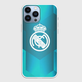 Чехол для iPhone 13 Pro Max с принтом Real Madrid Geometry Sport в Белгороде,  |  | Тематика изображения на принте: emirates | fc | real madrid | геометрия | реал мадрид | футбольный клуб | эмблема