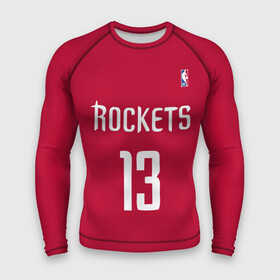 Мужской рашгард 3D с принтом Houston Rockets в Белгороде,  |  | 13 | fear the beard | houston rockets | nba | rise sports | баскетбол | баскетбольная | джеймс харден | нба | номер | спортивная | форма | хьюстон рокетс