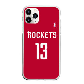 Чехол для iPhone 11 Pro матовый с принтом Houston Rockets в Белгороде, Силикон |  | 13 | fear the beard | houston rockets | nba | rise sports | баскетбол | баскетбольная | джеймс харден | нба | номер | спортивная | форма | хьюстон рокетс