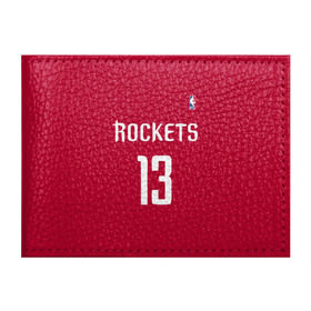 Обложка для студенческого билета с принтом Houston Rockets в Белгороде, натуральная кожа | Размер: 11*8 см; Печать на всей внешней стороне | 13 | fear the beard | houston rockets | nba | rise sports | баскетбол | баскетбольная | джеймс харден | нба | номер | спортивная | форма | хьюстон рокетс