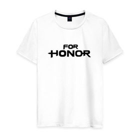 Мужская футболка хлопок с принтом For Honor в Белгороде, 100% хлопок | прямой крой, круглый вырез горловины, длина до линии бедер, слегка спущенное плечо. | Тематика изображения на принте: for honor
