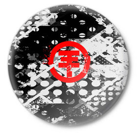 Значок с принтом TOKIO HOTEL в Белгороде,  металл | круглая форма, металлическая застежка в виде булавки | Тематика изображения на принте: 
