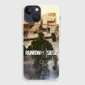 Чехол для iPhone 13 mini с принтом RAINBOW SIX SIEGE | РАДУГА 6 ОСАДА | R6S в Белгороде,  |  | cybersport | esports | pro league | r6 | rainbow | rainbow six | siege | six | weapon | армия | боевик | военные | война | игры | киберспорт | логотип | модные | оперативники | оружие | радуга | черный белый | шутер