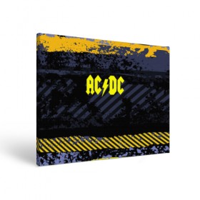 Холст прямоугольный с принтом AC DC STREET COLLECTION в Белгороде, 100% ПВХ |  | ac dc | logo | music | pop | rock | альтернатива | металл | музыка | музыкальный | поп | рок