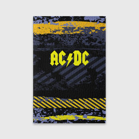 Обложка для паспорта матовая кожа с принтом AC DC STREET COLLECTION в Белгороде, натуральная матовая кожа | размер 19,3 х 13,7 см; прозрачные пластиковые крепления | ac dc | logo | music | pop | rock | альтернатива | металл | музыка | музыкальный | поп | рок