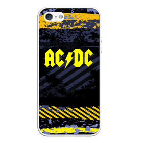 Чехол для iPhone 5/5S матовый с принтом AC DC STREET COLLECTION в Белгороде, Силикон | Область печати: задняя сторона чехла, без боковых панелей | ac dc | logo | music | pop | rock | альтернатива | металл | музыка | музыкальный | поп | рок