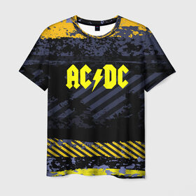 Мужская футболка 3D с принтом AC DC STREET COLLECTION в Белгороде, 100% полиэфир | прямой крой, круглый вырез горловины, длина до линии бедер | ac dc | logo | music | pop | rock | альтернатива | металл | музыка | музыкальный | поп | рок