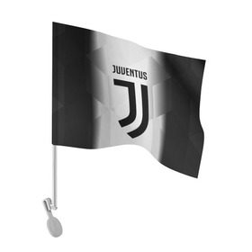 Флаг для автомобиля с принтом Juventus 2018 Original в Белгороде, 100% полиэстер | Размер: 30*21 см | fly emirates | juventus | ronaldo | клуб | линии | мода | модные | мяч | реал мадрид | спорт | спортивные | стиль | футбол | футбольный клуб | экстрим | эмблема | ювентус