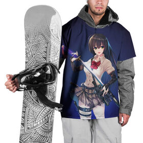 Накидка на куртку 3D с принтом Anime girl в Белгороде, 100% полиэстер |  | Тематика изображения на принте: anime | girl | japan | katana | samurai | sword | аниме | девушка | катана | меч | оружие | самурай | япония