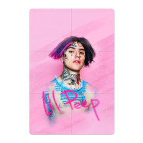 Магнитный плакат 2Х3 с принтом Lil Pink в Белгороде, Полимерный материал с магнитным слоем | 6 деталей размером 9*9 см | Тематика изображения на принте: lil peep | rap | густав ор | лил пип | рэп