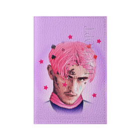 Обложка для паспорта матовая кожа с принтом Lil Prince в Белгороде, натуральная матовая кожа | размер 19,3 х 13,7 см; прозрачные пластиковые крепления | Тематика изображения на принте: lil peep | rap | густав ор | лил пип | рэп
