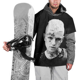 Накидка на куртку 3D с принтом Rip Peep в Белгороде, 100% полиэстер |  | Тематика изображения на принте: lil peep | rap | густав ор | лил пип | рэп