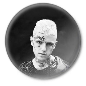 Значок с принтом Rip Peep в Белгороде,  металл | круглая форма, металлическая застежка в виде булавки | lil peep | rap | густав ор | лил пип | рэп