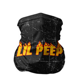 Бандана-труба 3D с принтом Lil Fire Peep в Белгороде, 100% полиэстер, ткань с особыми свойствами — Activecool | плотность 150‒180 г/м2; хорошо тянется, но сохраняет форму | lil peep | rap | густав ор | лил пип | рэп