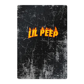 Магнитный плакат 2Х3 с принтом Lil Fire Peep в Белгороде, Полимерный материал с магнитным слоем | 6 деталей размером 9*9 см | Тематика изображения на принте: lil peep | rap | густав ор | лил пип | рэп