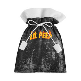 Подарочный 3D мешок с принтом Lil Fire Peep в Белгороде, 100% полиэстер | Размер: 29*39 см | lil peep | rap | густав ор | лил пип | рэп