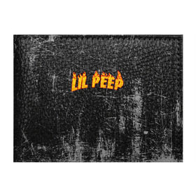 Обложка для студенческого билета с принтом Lil Fire Peep в Белгороде, натуральная кожа | Размер: 11*8 см; Печать на всей внешней стороне | Тематика изображения на принте: lil peep | rap | густав ор | лил пип | рэп