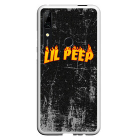 Чехол для Honor P Smart Z с принтом Lil Fire Peep в Белгороде, Силикон | Область печати: задняя сторона чехла, без боковых панелей | lil peep | rap | густав ор | лил пип | рэп