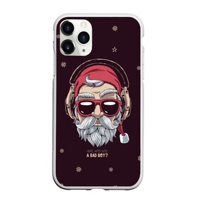 Чехол для iPhone 11 Pro матовый с принтом Who was a bad boy? в Белгороде, Силикон |  | bad | beard | boy | christmas | hipster | new year | santa | борода | дед мороз | новый год | рождество | санта | хипстер