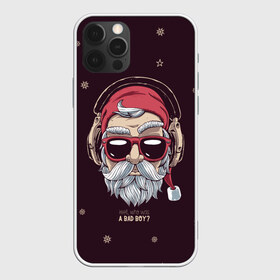 Чехол для iPhone 12 Pro Max с принтом Who was a bad boy? в Белгороде, Силикон |  | bad | beard | boy | christmas | hipster | new year | santa | борода | дед мороз | новый год | рождество | санта | хипстер